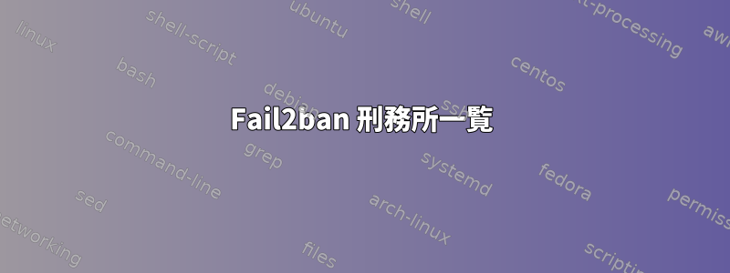 Fail2ban 刑務所一覧