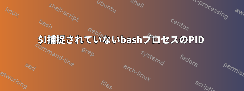 $!捕捉されていないbashプロセスのPID