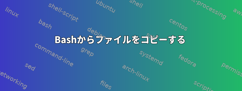 Bashからファイルをコピーする