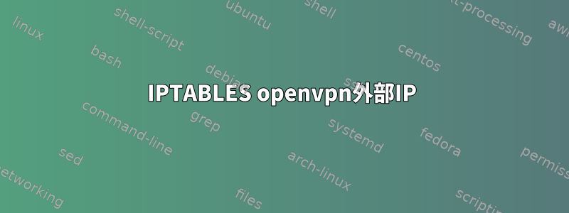 IPTABLES openvpn外部IP