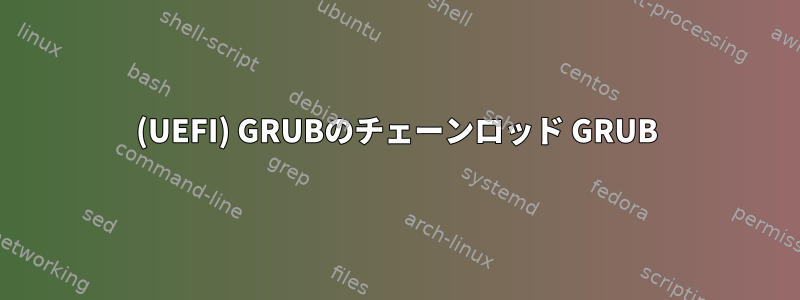 (UEFI) GRUBのチェーンロッド GRUB