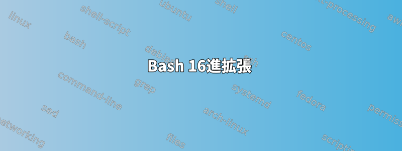 Bash 16進拡張