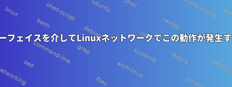 ループバックインターフェイスを介してLinuxネットワークでこの動作が発生するのはなぜですか？