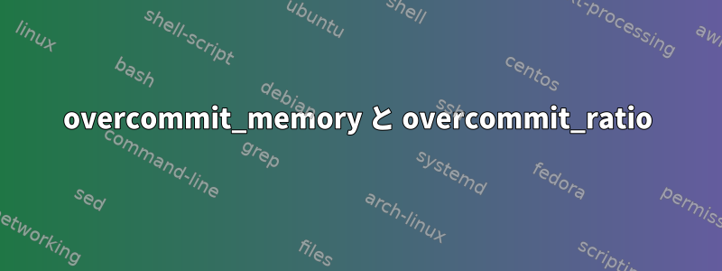 overcommit_memory と overcommit_ratio