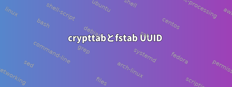 crypttabとfstab UUID