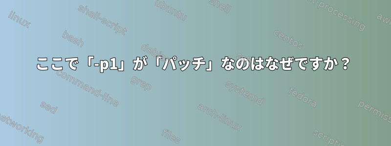 ここで「-p1」が「パッチ」なのはなぜですか？