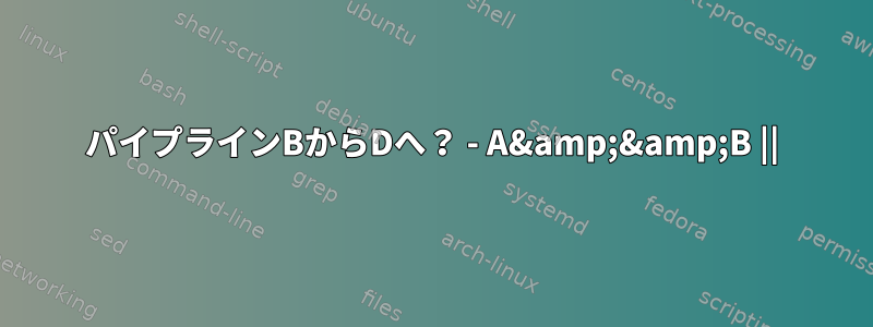 パイプラインBからDへ？ - A&amp;&amp;B ||