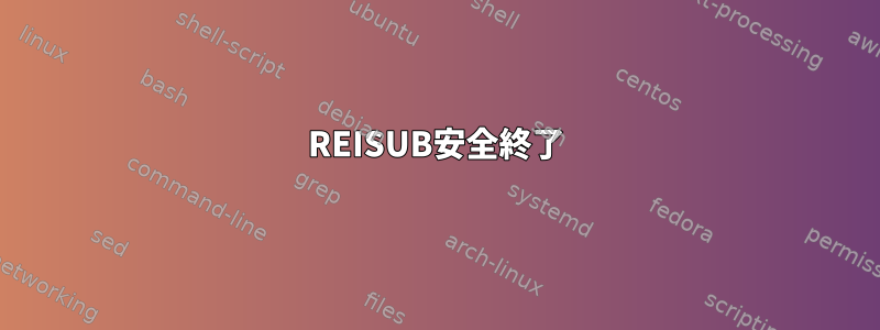 REISUB安全終了