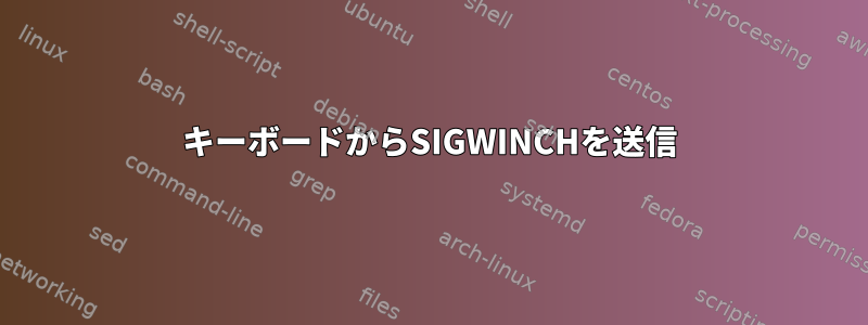 キーボードからSIGWINCHを送信