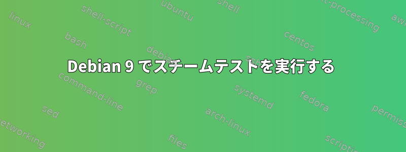 Debian 9 でスチームテストを実行する