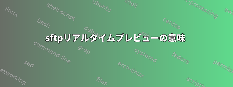 sftpリアルタイムプレビューの意味