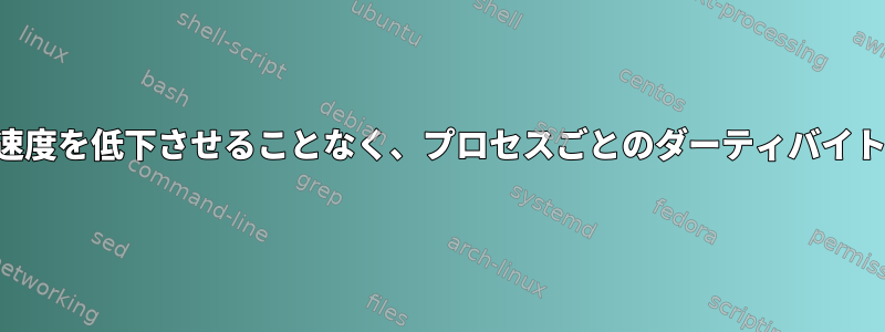 システム全体の速度を低下させることなく、プロセスごとのダーティバイトを制限します。