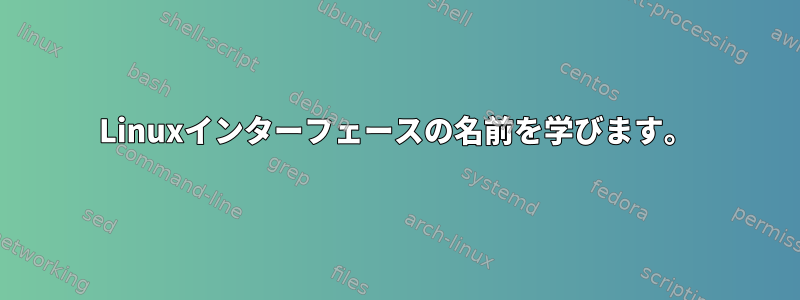 Linuxインターフェースの名前を学びます。