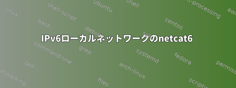 IPv6ローカルネットワークのnetcat6