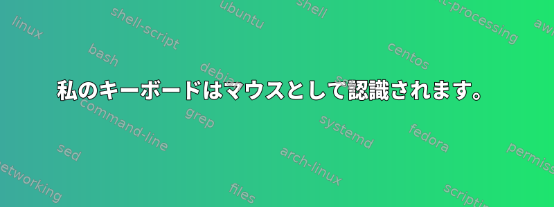 私のキーボードはマウスとして認識されます。