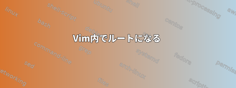 Vim内でルートになる