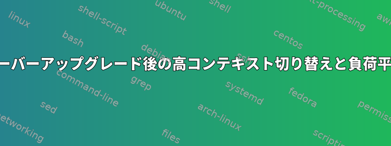 サーバーアップグレード後の高コンテキスト切り替えと負荷平均