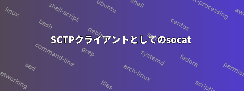 SCTPクライアントとしてのsocat
