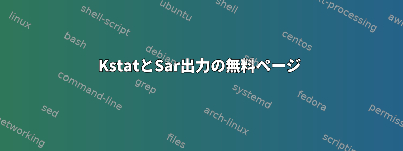 KstatとSar出力の無料ページ