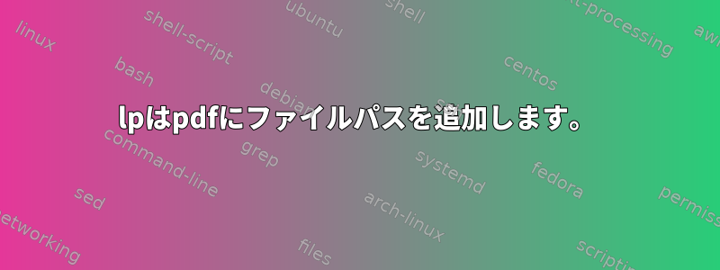 lpはpdfにファイルパスを追加します。