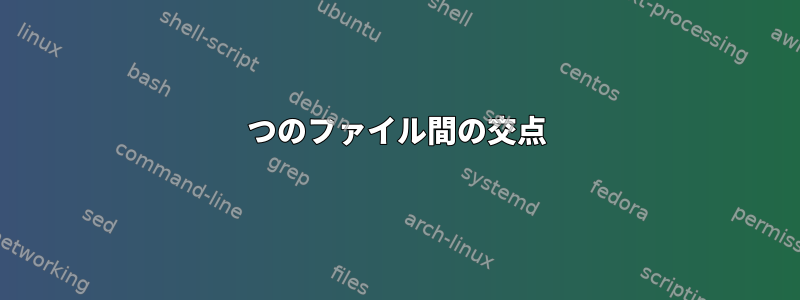 2つのファイル間の交点