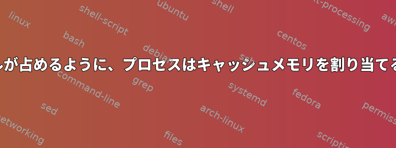 必要に応じてカーネルが占めるように、プロセスはキャッシュメモリを割り当てることができますか？