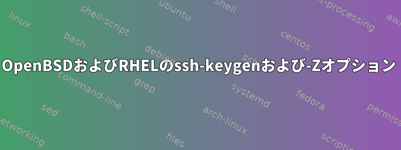 OpenBSDおよびRHELのssh-keygenおよび-Zオプション