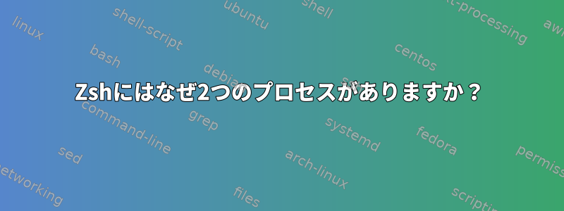 Zshにはなぜ2つのプロセスがありますか？