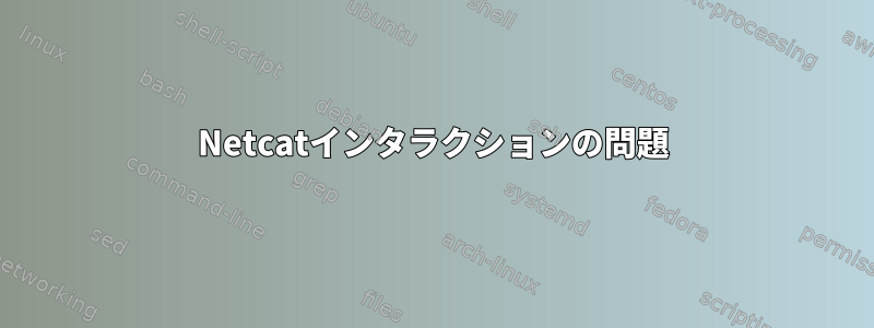 Netcatインタラクションの問題