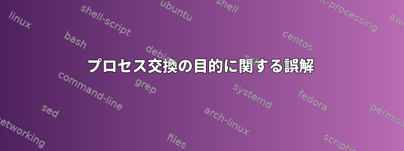 プロセス交換の目的に関する誤解