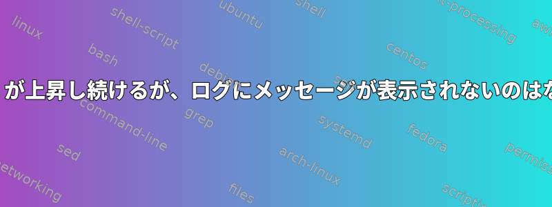 `ioerr_cnt`が上昇し続けるが、ログにメッセージが表示されないのはなぜですか？