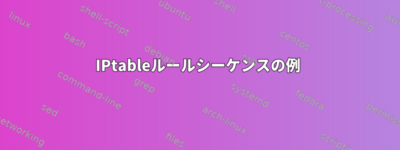 IPtableルールシーケンスの例