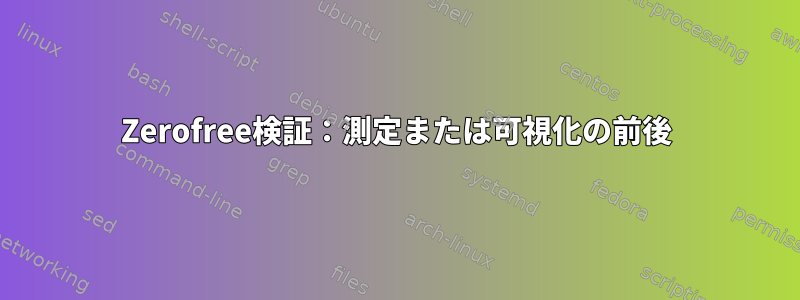 Zerofree検証：測定または可視化の前後