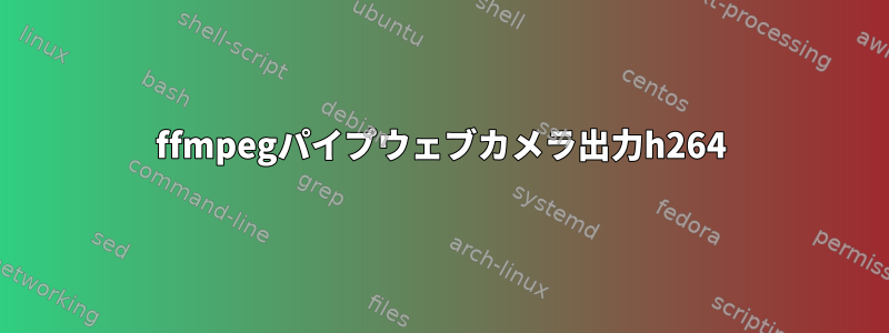 ffmpegパイプウェブカメラ出力h264