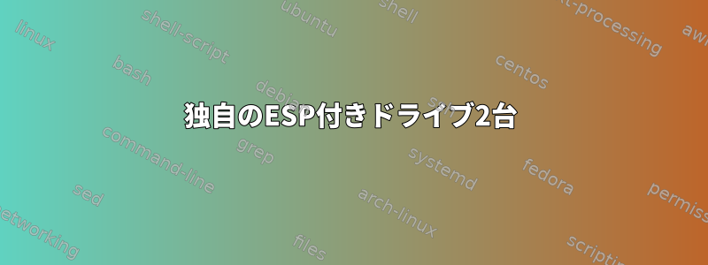 独自のESP付きドライブ2台