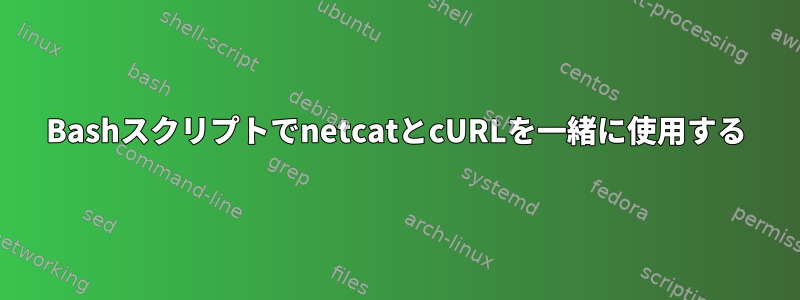 BashスクリプトでnetcatとcURLを一緒に使用する