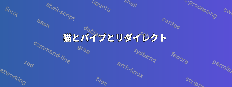 猫とパイプとリダイレクト