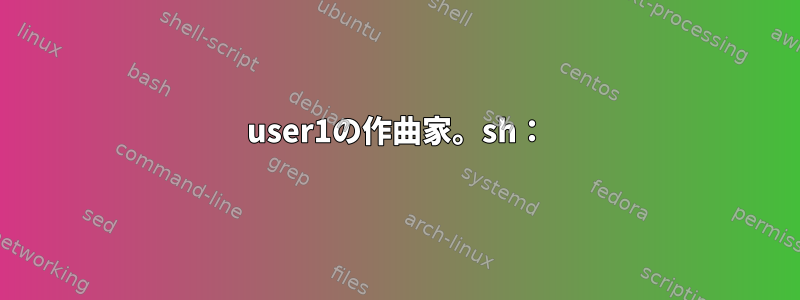 user1の作曲家。sh：