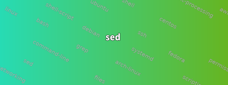 sed