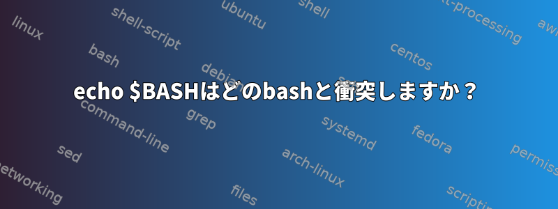 echo $BASHはどのbashと衝突しますか？