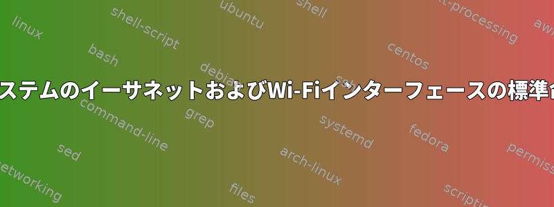 LinuxシステムのイーサネットおよびWi-Fiインターフェースの標準命名規則