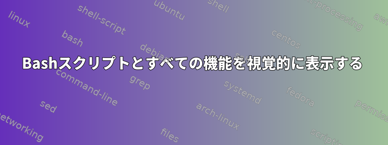 Bashスクリプトとすべての機能を視覚的に表示する