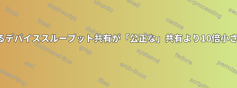 bfq_async_charge_factorは、非同期書き込みに対するデバイススループット共有が「公正な」共有より10倍小さいことを示します。これをどのように観察できますか？