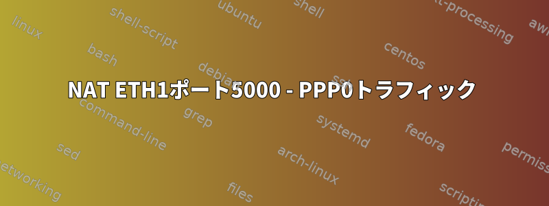 NAT ETH1ポート5000 - PPP0トラフィック