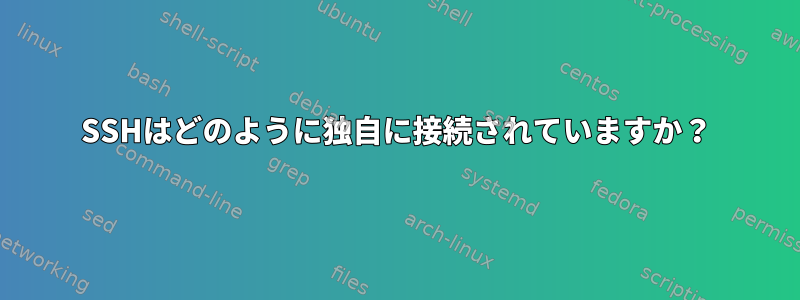 SSHはどのように独自に接続されていますか？