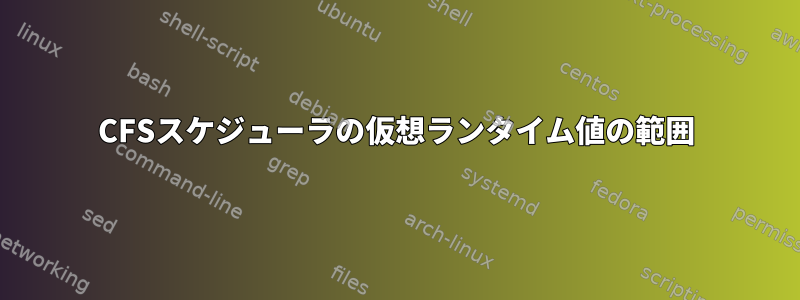 CFSスケジューラの仮想ランタイム値の範囲