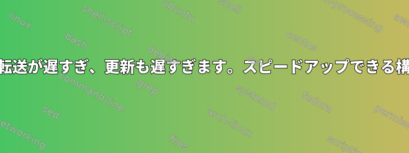 初期DNSゾーンの転送が遅すぎ、更新も遅すぎます。スピードアップできる構成はありますか？