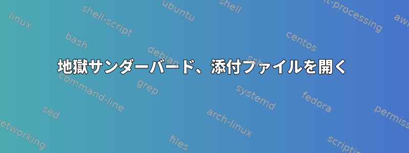 地獄サンダーバード、添付ファイルを開く