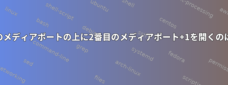 Asteriskが他のメディアポートの上に2番目のメディアポート+1を開くのはなぜですか？