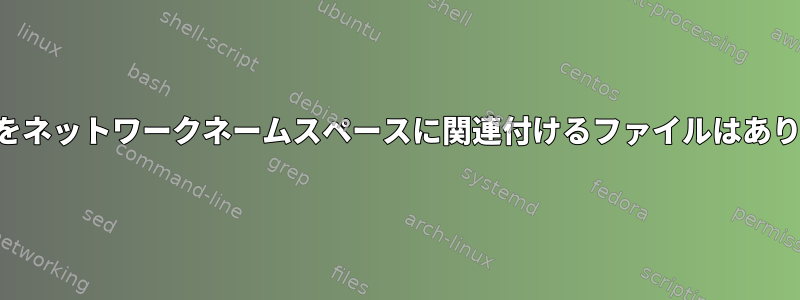 スレッドをネットワークネームスペースに関連付けるファイルはありますか？